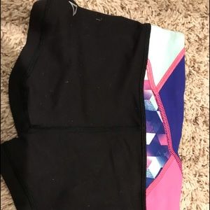 Ivivva black tight fitted short girl size 8